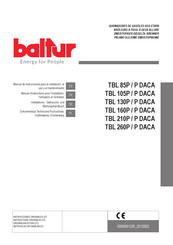 baltur TBL 210 P Manual De Instrucciones Para La Instalación, El Uso Y El Mantenimiento