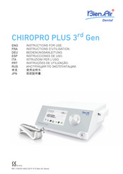 Bien-Air Dental CHIROPRO 3rd Gen Instrucciones De Uso