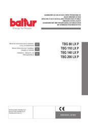baltur TBG 80 LX P Manual De Instrucciones Para La Instalación, El Uso Y El Mantenimiento