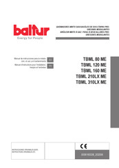 baltur TBML 210 LX MC Manual De Instrucciones Para La Instalación, El Uso Y El Mantenimiento