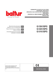 baltur GI 350 DSPG Manual De Instrucciones Para La Instalación, El Uso Y El Mantenimiento