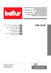 baltur TBML 350 ME Manual De Instrucciones Para La Instalación, El Uso Y El Mantenimiento