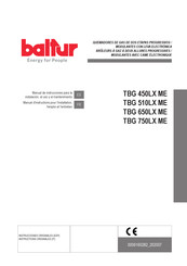 baltur TBG 650LX ME Manual De Instrucciones Para La Instalación, El Uso Y El Mantenimiento