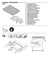 Gaggenau VI424 Instrucciones De Montaje