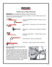 RIDGID 12693 Manual De Instrucciones