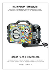 Kasanova CASSA KARAOKE WIRELESS Manual De Instrucciones