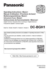 Panasonic DC-BGH1 Instrucciones De Funcionamiento