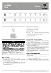 Prilux BRUSELAS IV Serie Instrucciones De Montaje