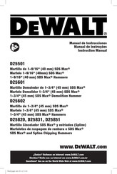 DeWalt D25851 Manual De Instrucciones