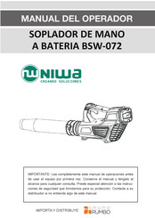 NIWA BBL136JH Manual Del Operador