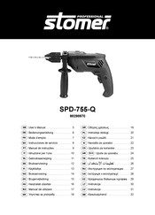 Stomer Professional SPD-755-Q Instrucciones De Servicio