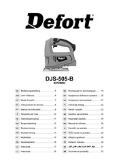 Defort DJS-505-B Instrucciones De Servicio