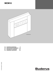 Buderus MCM10 Instrucciones De Instalación