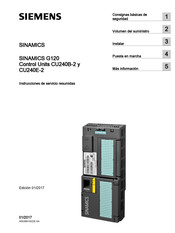 Siemens SINAMICS G120 CU240B-2 Instrucciones De Servicio Resumidas