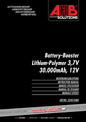 AHB Battery-Booster 30000 Manual De Usuario