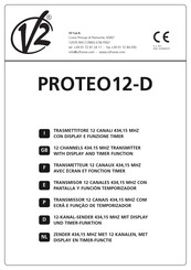 V2 PROTEO12-D Manual De Instrucciones