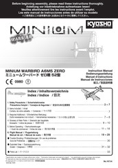 Kyosho MINIUM WARBIRD A6M5 ZERO Manual De Instrucciones