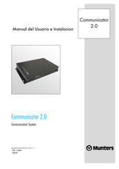 Munters Communicator 2.0 Manual Del Usuario E Instalación