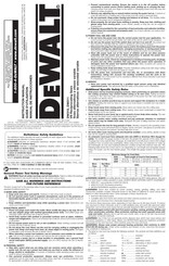 DeWalt DW311 Manual De Instrucciones