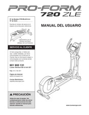 Pro-Form 720 ZLE Manual Del Usuario