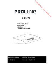 Proline SHP65W2 Manual De Instrucciones