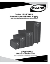 Evans UPSEV1KVA Manual De Propietario