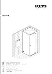 HOESCH SteamSet Instrucciones De Montaje