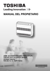 Toshiba RAS-18UFV Serie Manual Del Propietário