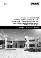 REHM TIG.STAR 172 CC CA/CC Manual De Instrucciones