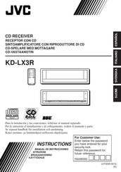 JVC KD-LX3R Manual De Instrucciones