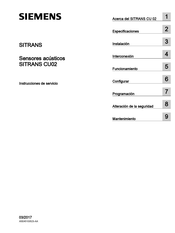 Siemens SITRANS CU02 Instrucciones De Servicio