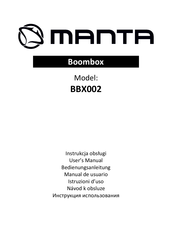 Manta BBX002 Manual De Usuario