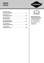 MESTO 3585W Instrucciones De Uso