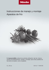 Miele K 2802Vi Instrucciones De Manejo Y Montaje