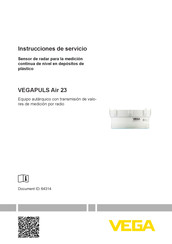 Vega VEGAPULS Air 23 Instrucciones De Servicio