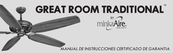 minkaAire GREAT ROOM TRADITIONAL Manual De Instrucciones