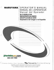 Maruyama BL8100 Manual Del Operador