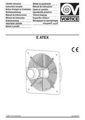 Vortice E ATEX Serie Manual De Instrucciones