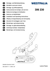 Westfalia 306 230 Instrucciones De Montaje Y De Servicio