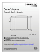 Generac 7 kW Manual Del Propietário