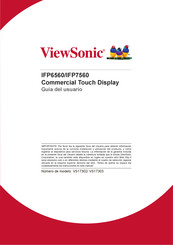 ViewSonic IFP6560 Guia Del Usuario