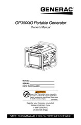 Generac GP3500iO Manual Del Propietário