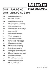 Miele professional DOS-Modul G 60 Instrucciones De Montaje