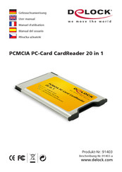 DeLOCK PCMCIA Manual Del Usuario