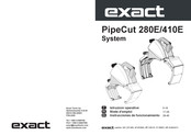 eXact PipeCut 410E Instrucciones De Funcionamiento