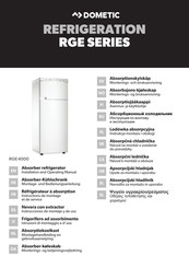 Dometic RGE Serie Instrucciones De Montaje Y De Uso