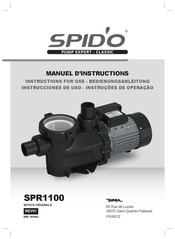 SPIDO SPR1100 Instrucciones De Uso