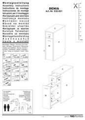 FMD Furniture DENIA Instrucciones De Montaje