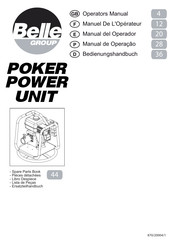 Belle Group POKER POWER UNIT Manual Del Operador