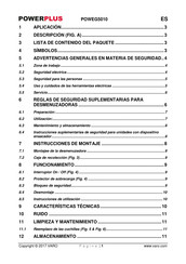 Powerplus POWEG5010 Instrucciones De Montaje